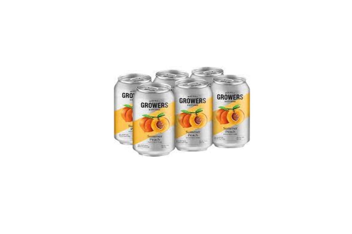 801421 - GROWERS PEACH (6 x 355 ML (CANS))