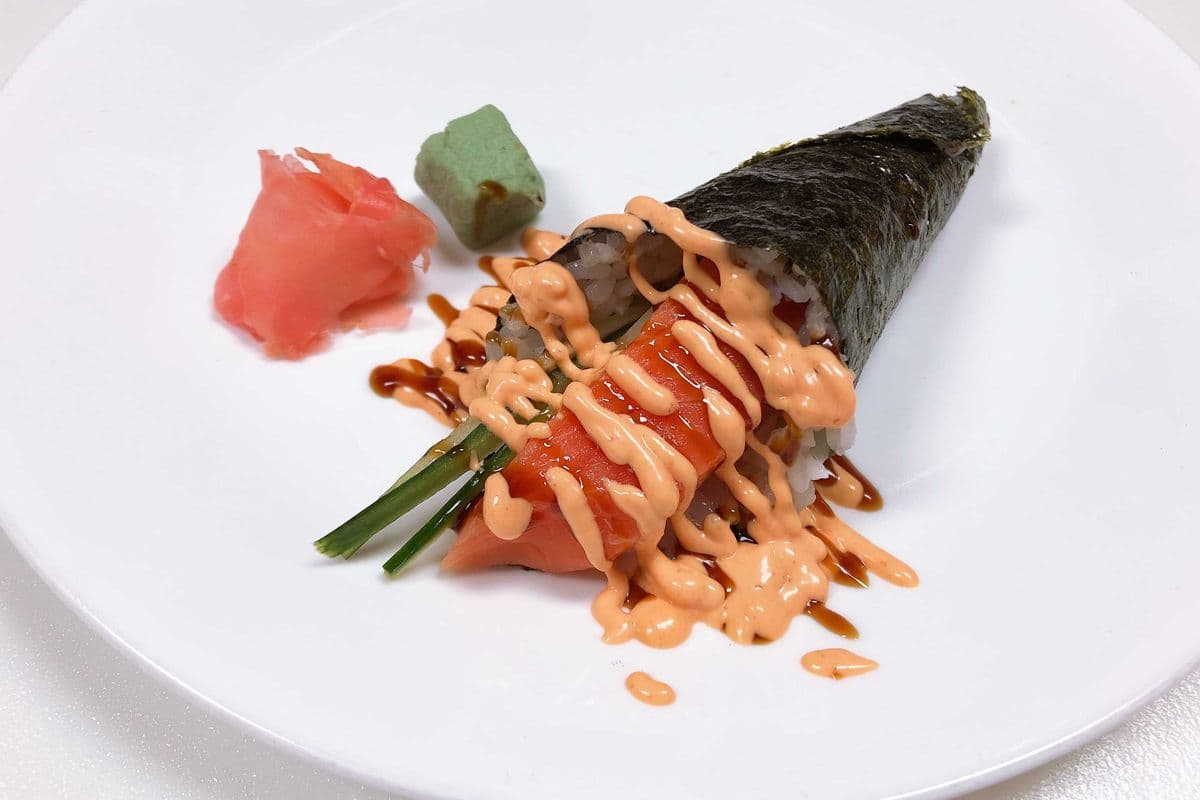 Spicy Salmon Cone