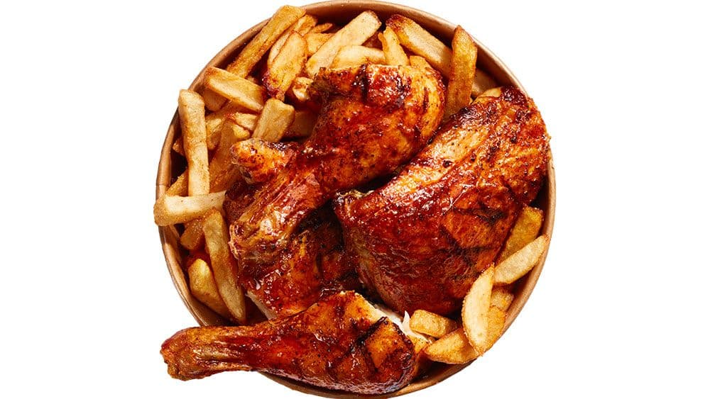 Assiette deux cuisses / Plate Two Thighs