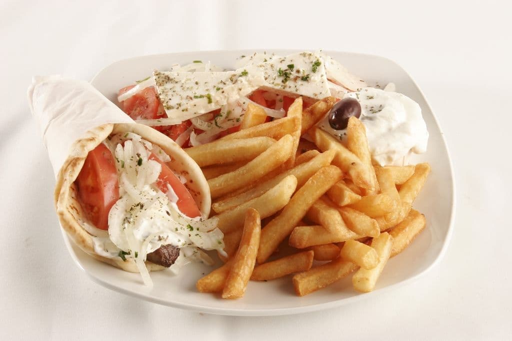Assiette pita végétarien / Pita végétarien plate