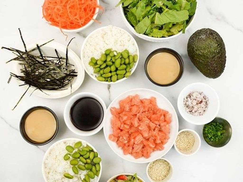 Kit bol poke saumon/Salmon Poke Bowl Kit