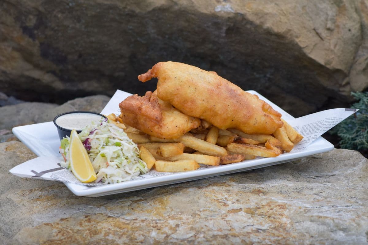 1 pc Halibut and Chips