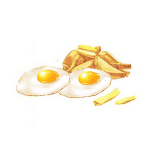2 Œufs/Patates + Café/Thé