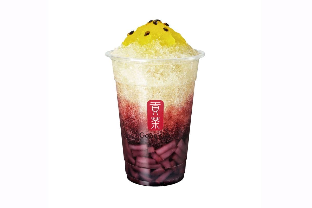 Grape Passion Fruit Crush with Coconut Jelly