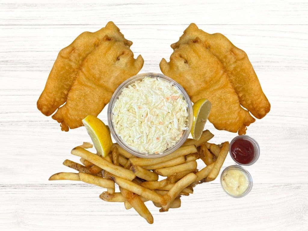 4-Pc Cod, 3x Fries & 1 Lrg Coleslaw