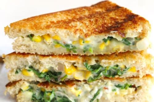 Spinach Corn Sandwich