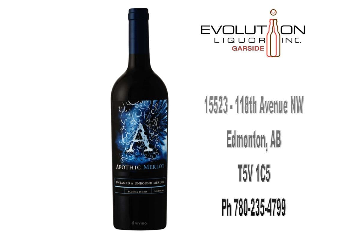 Apothic Merlot 0750G (1 x 750ml Glass Bottle)