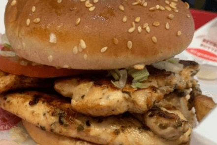 Sandwich au poulet grille