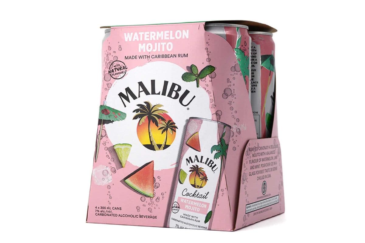 Malibu Watermelon Mojito (4 x 355 ml Cans)