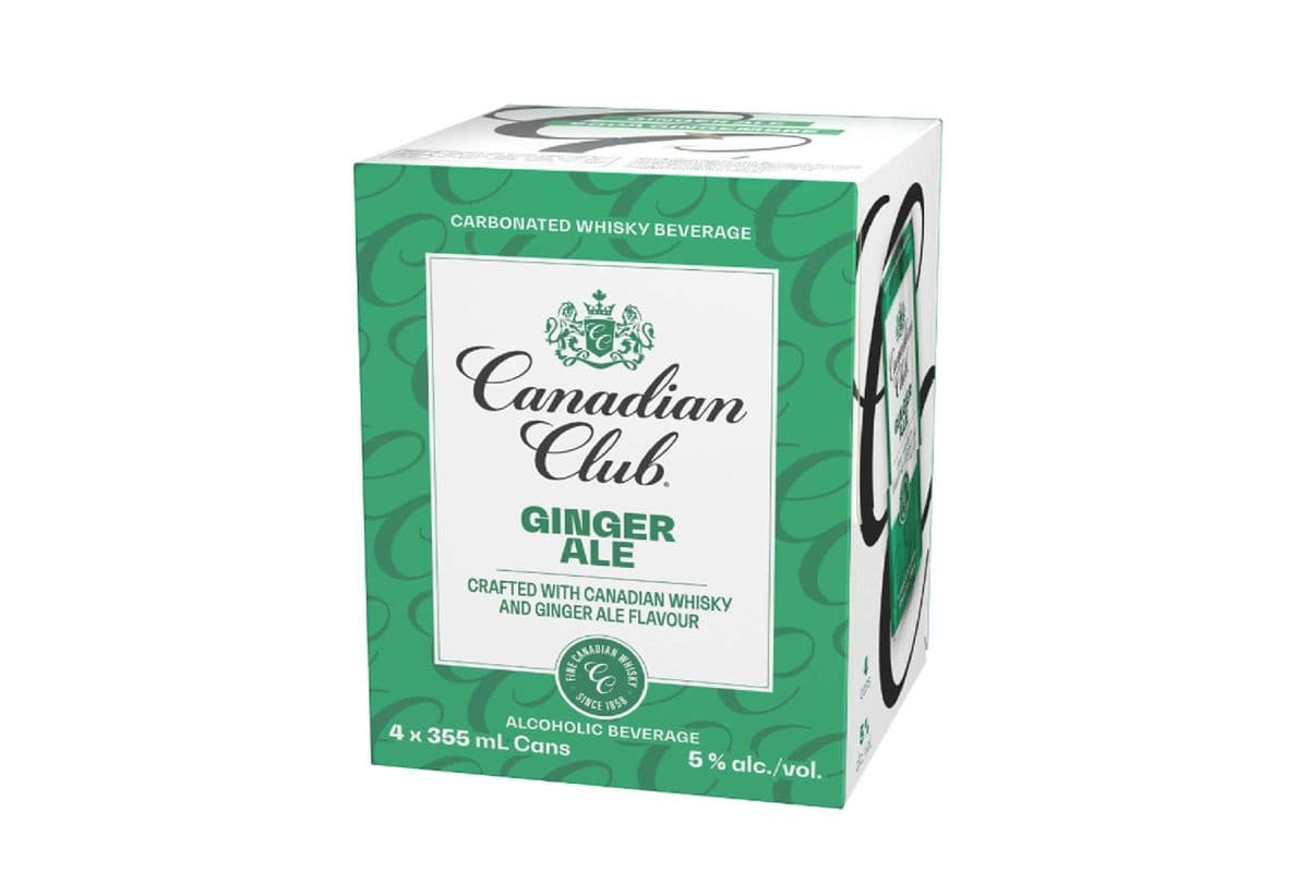 122111 - CANADIAN CLUB & GINGER ALE (4 x 355ML)
