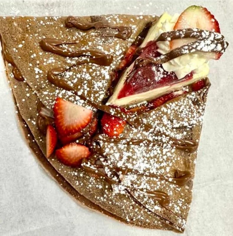 Classic Strawberry Cheesecake Crepe