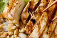 21. Grilled Lemongrass Chicken and Pork Spring Rolls Vermicelli