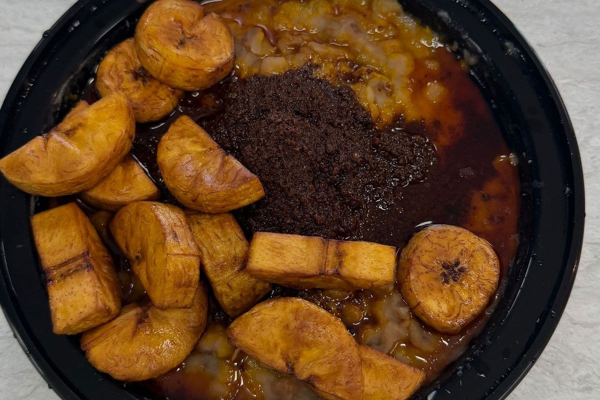 Ewa Agoyin With Plantain