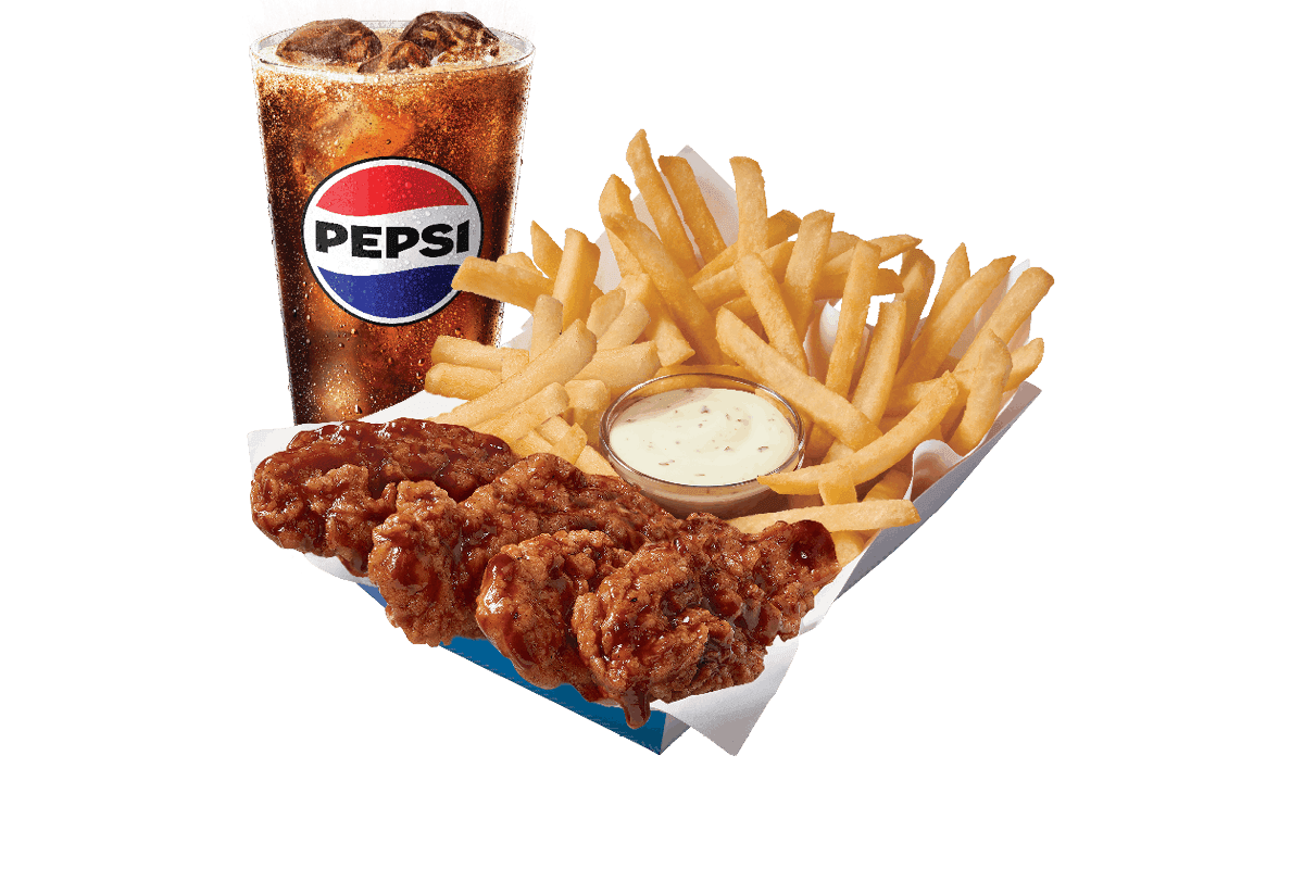 Sauced & Tossed Honey BBQ w/Drink