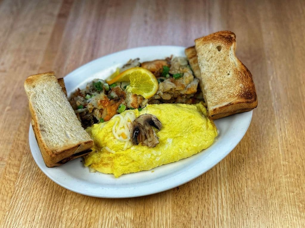 Mushroom & Cheese Omelette