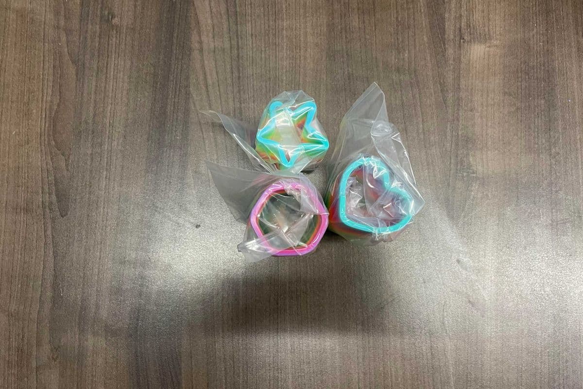 Plastic Rainbow Spring Assorted Shapes 1pc