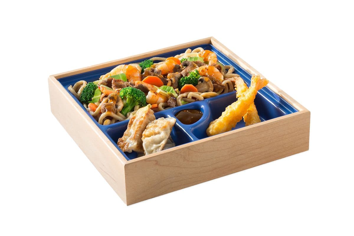 Teriyaki Beef and Shrimp Bento