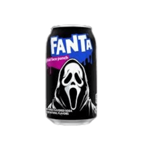 Fanta Boisson Gazeuse Ghost Face Punch 355ml/ Fanta Sparkling Beverage Ghost Face Punch 355ml