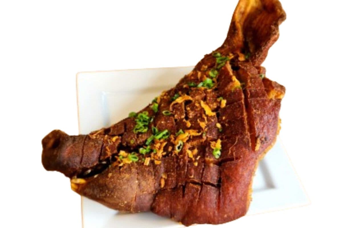 Fried Crispy Ulo (Half Pork Head)