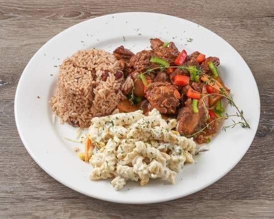Brown Stew Chicken Meal