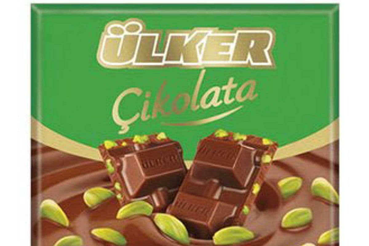 ULKER KARE A.FISTIKLI CIKOLATA MILK CHOCOLATE WITH PISTACHIOS