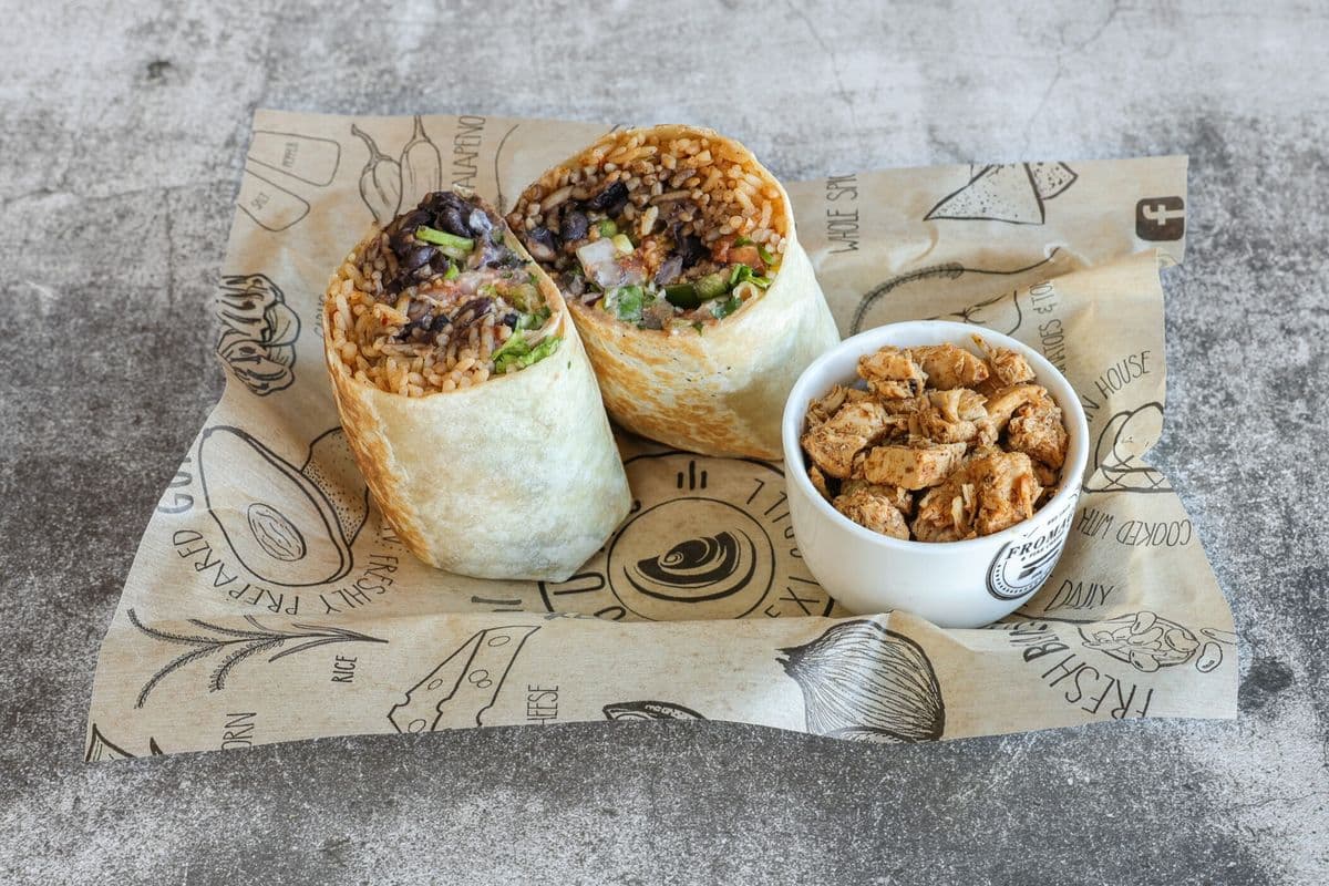 Chicken Burrito Combo