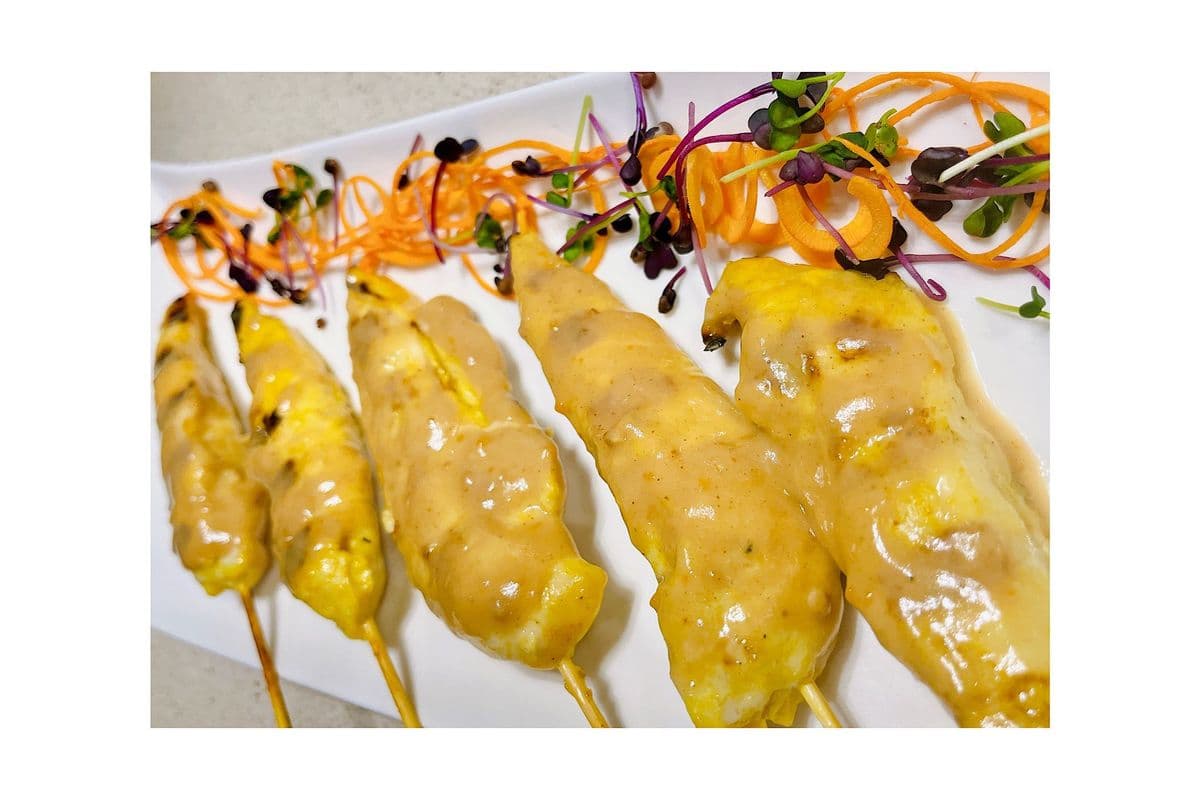 Chicken Satay (5 Skewers)
