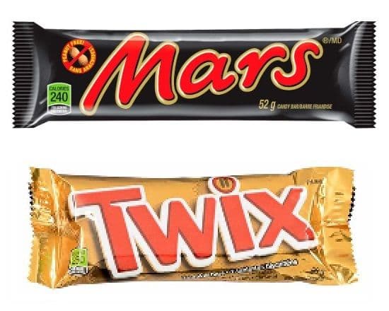 Mars Single Bars - 2 for $5.99