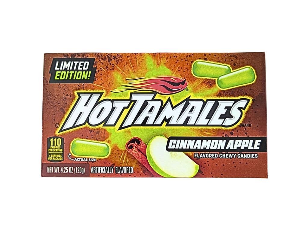 Hot Tamales Cinnamon Apple Spicy Chewy Candies 120g Jelly Beans