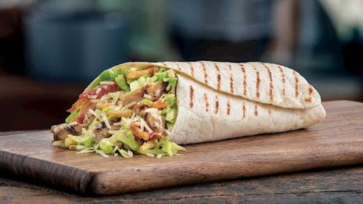 Peppery Chicken Caesar Wrap