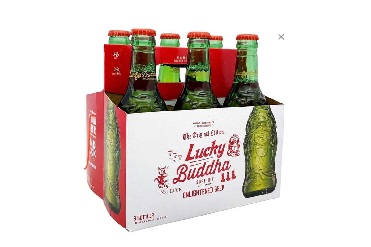 LUCKY BUDDHA BEER 6 BOTTLES (1 x 320 ML)