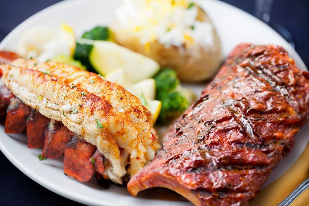 Lobster and Rib Combo