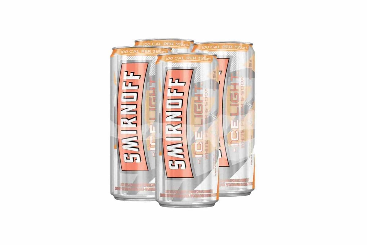 Smirnoff Ice Light White Peach & Soda (4 x 335 ml Cans)