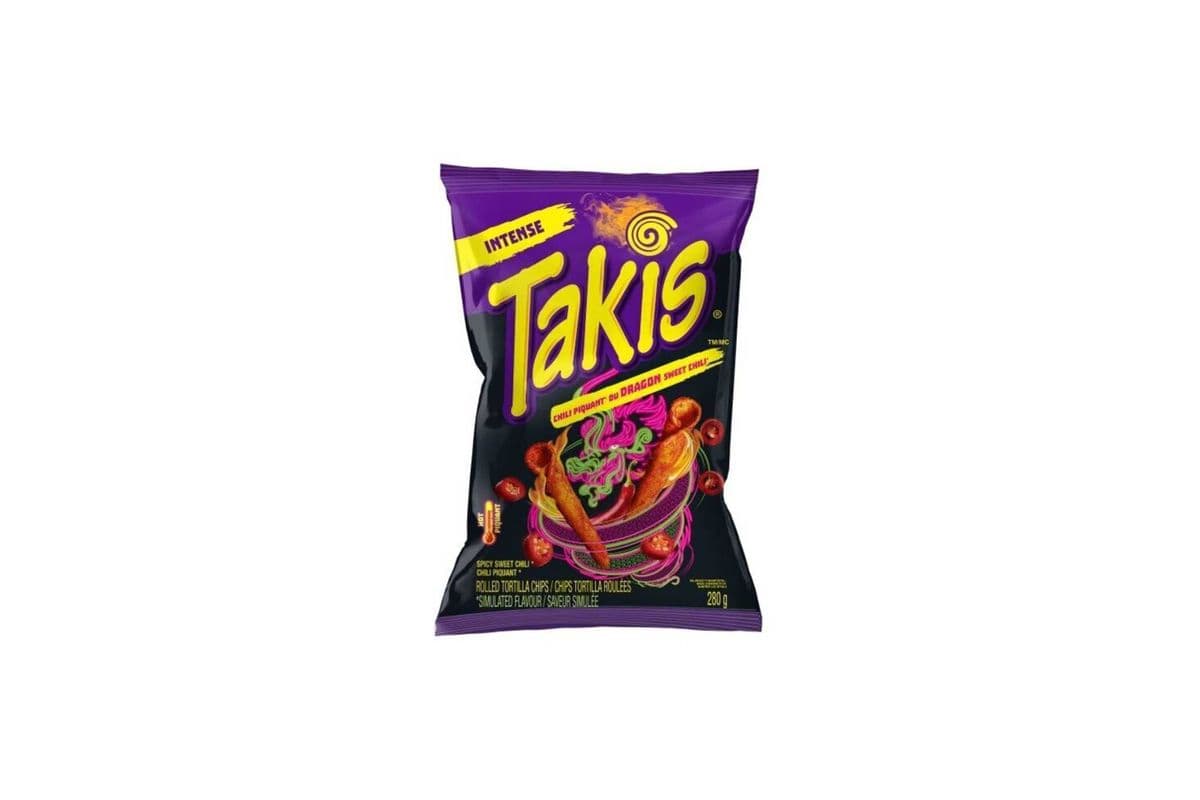 Takis Rolled Tortilla Chips Dragon Swt Chili 280g (280gm)