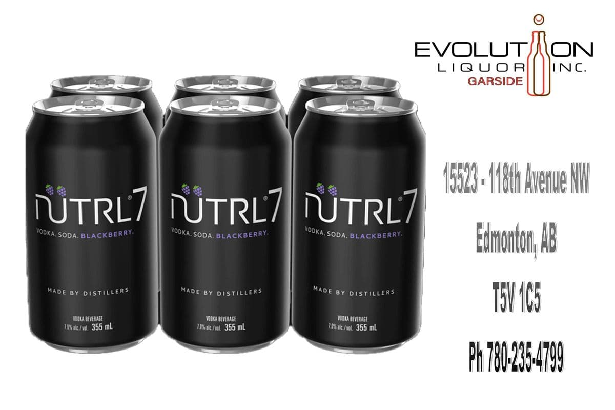 Nutrl 7 Vodka Soda Blackberry C355-06 (6 x 355ml Can)