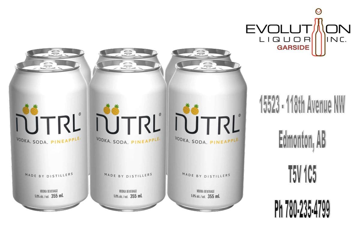 Nutrl Vodka Soda Pineapple C355-06 (6 x 355ml can)