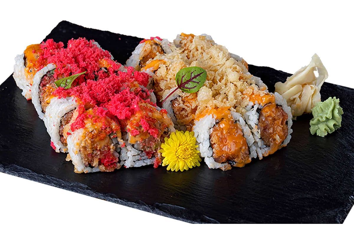 Spicy Tuna Roll (8 pcs) and Spicy Salmon Roll (8 pcs)