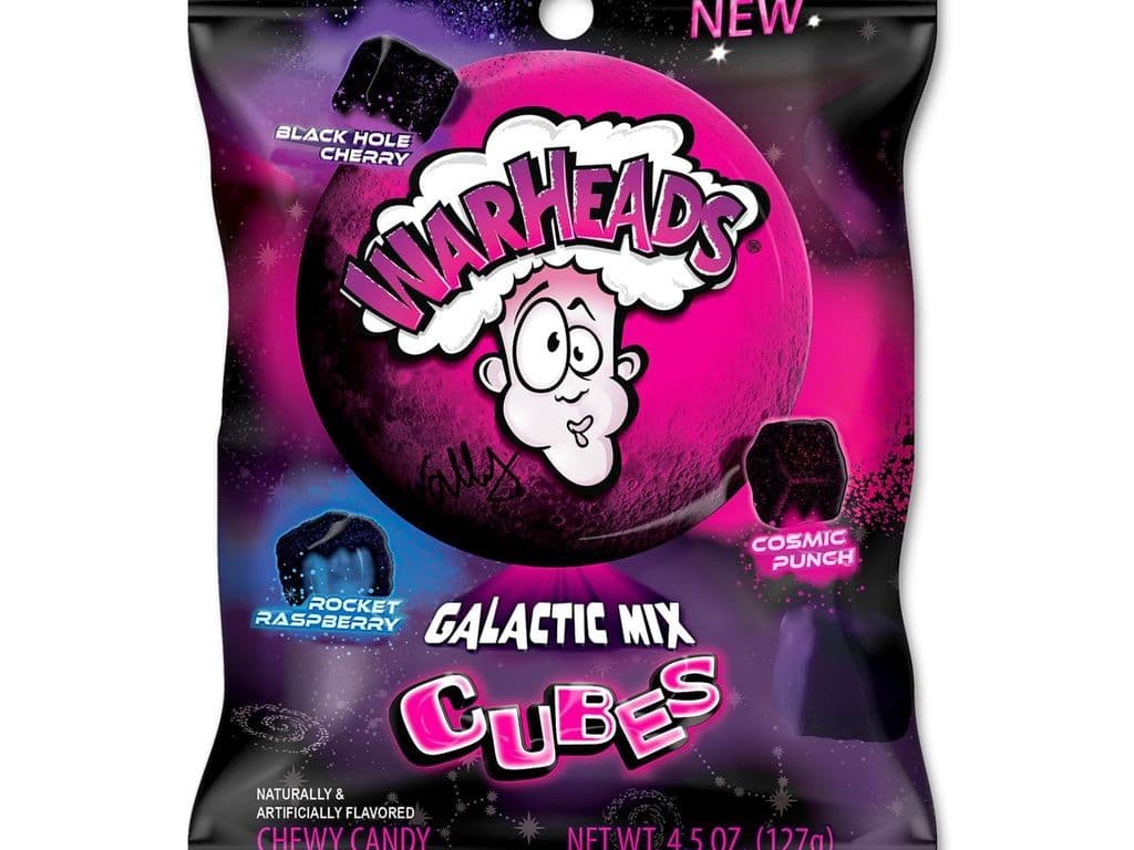 Warheads Sour Gummy Cubes (127g) - Sour Galactic Mix