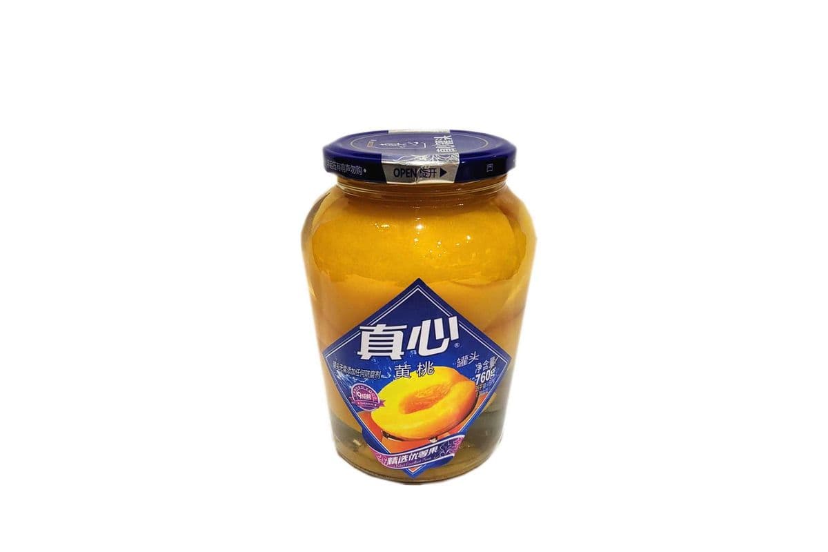 Canned Yellow Peach In Syrup(真心 黄桃罐头)