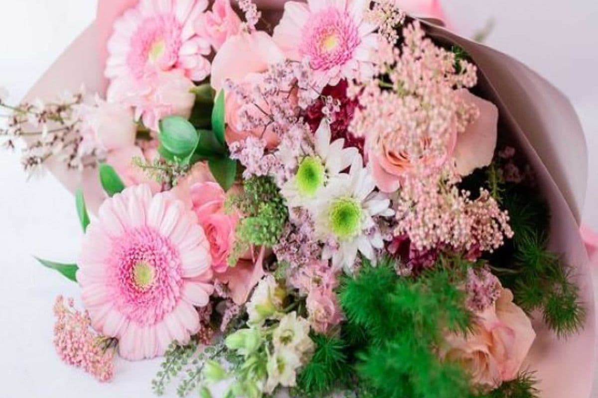 All You Need Is Love - hand tied bouquet - Size Note
