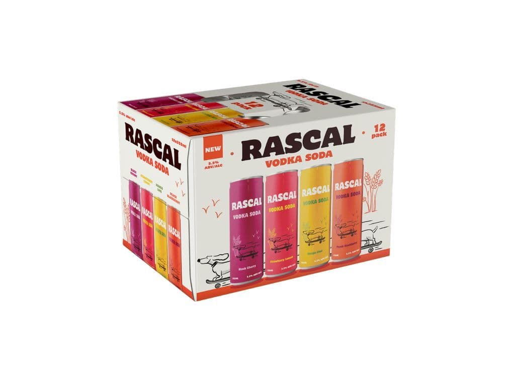 Rascal Vodka Soda - Mix Pack (12x355ml)