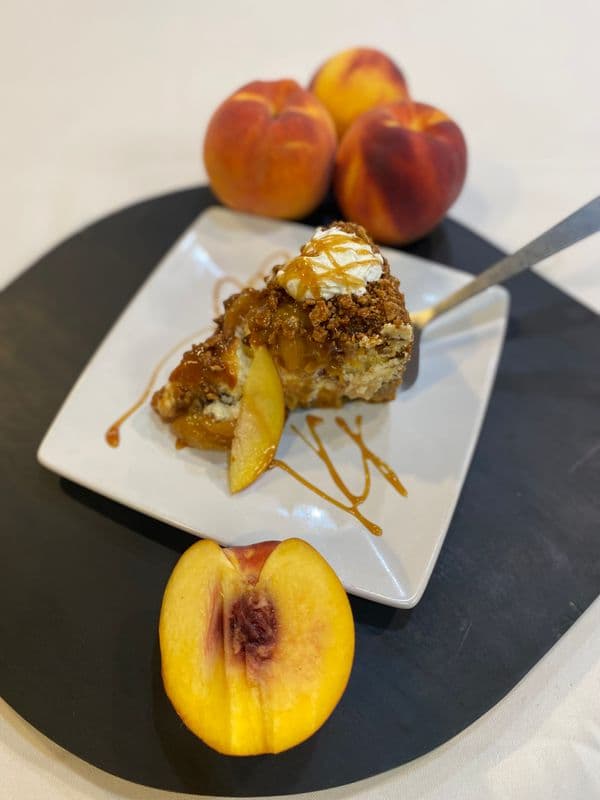 Peach Cobbler Cheesecake