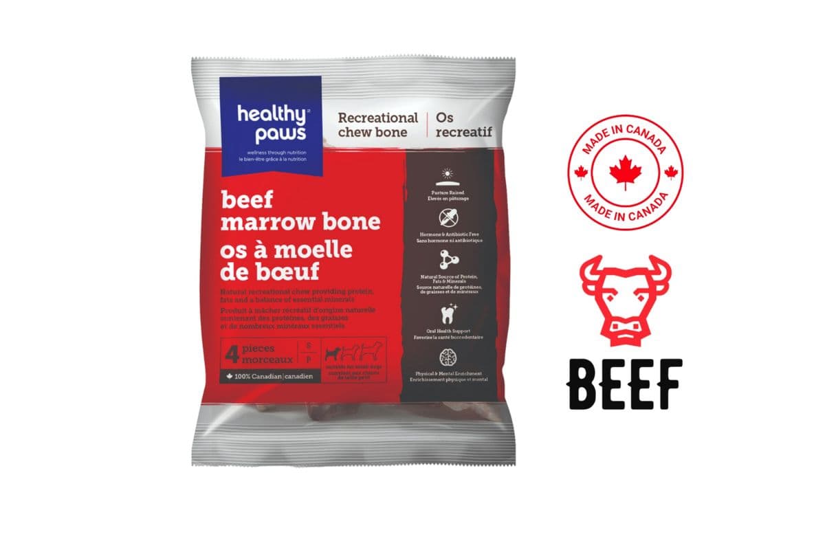 Healthy Paws Small Beef Marrow Bones (4 Pack)