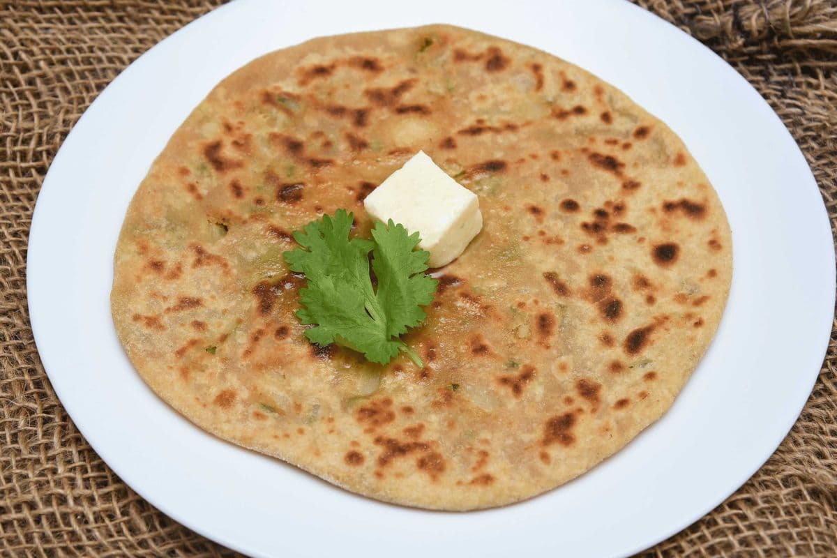 One Paneer Paratha with Dahi