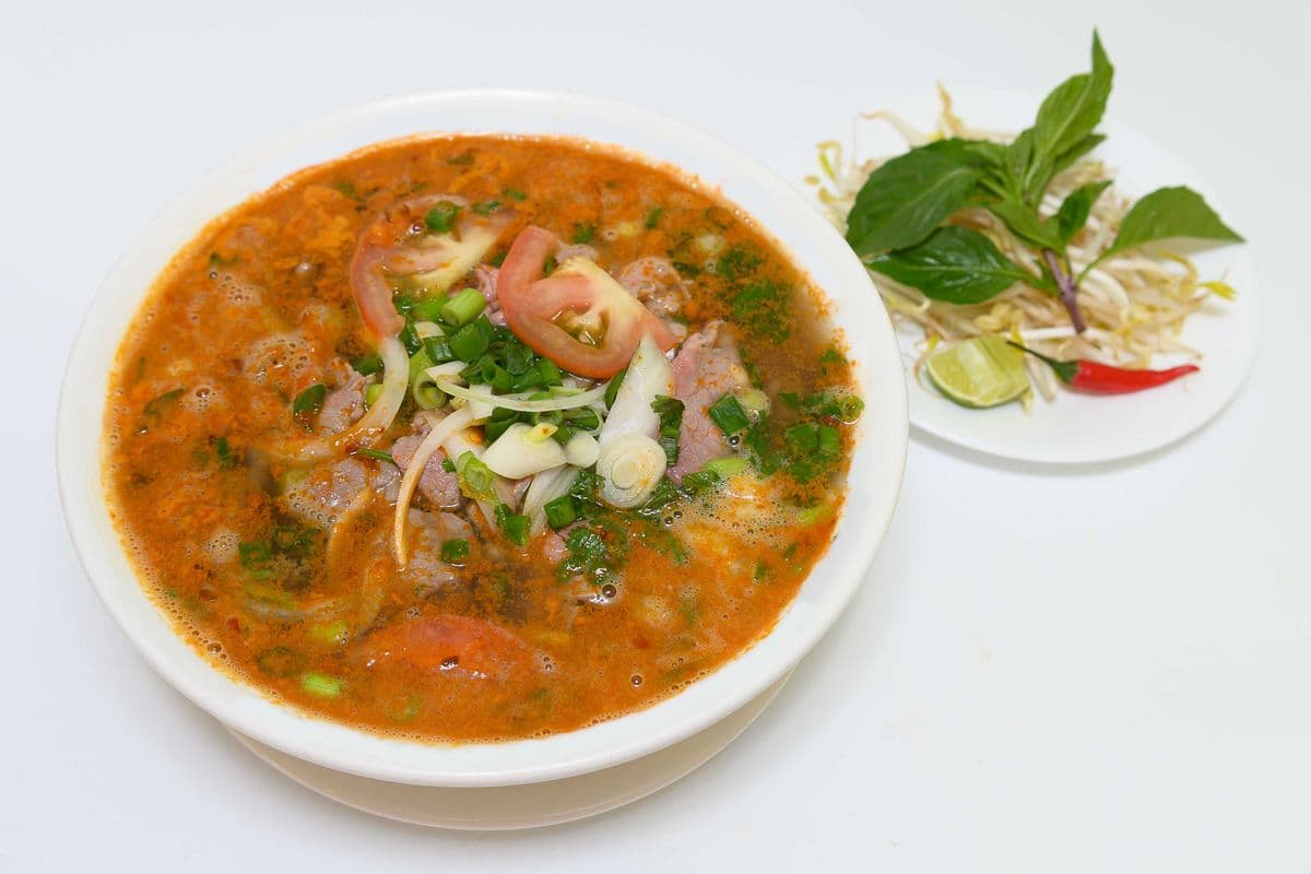 27. Spicy Peanut Satay Medium Rare Beef Noodle Soup