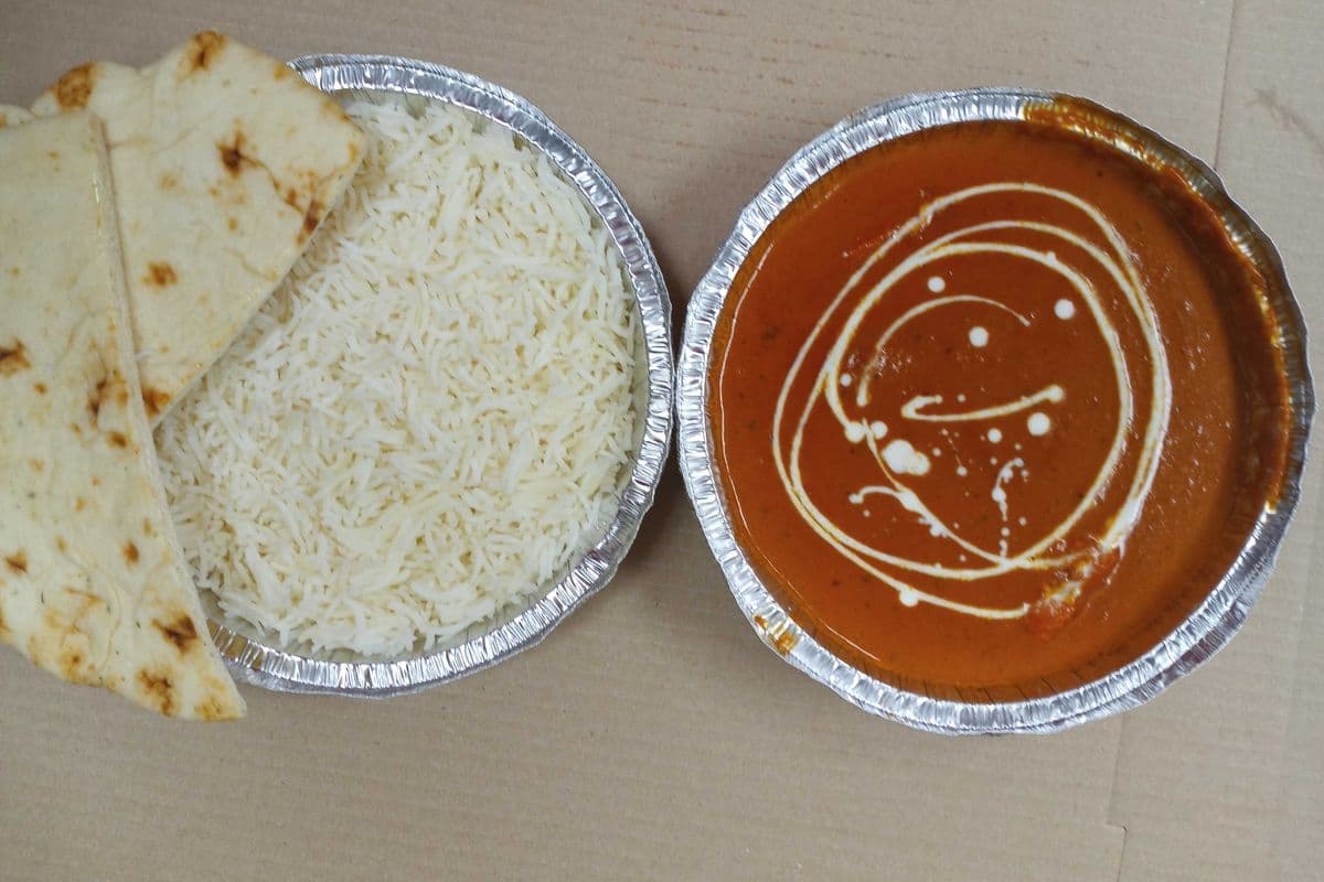 Butter Chicken,Basmati Rice & Naan Bread