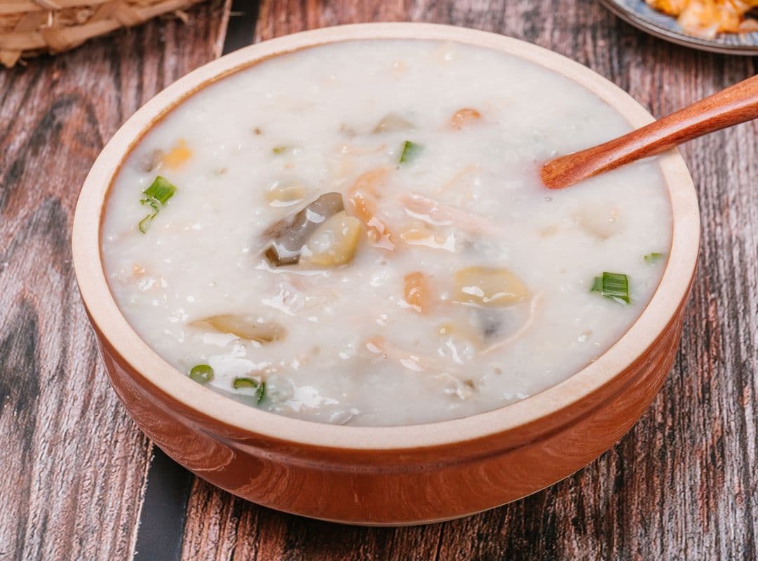 Shred Pork and Preserved Egg Congee 皮蛋瘦肉粥