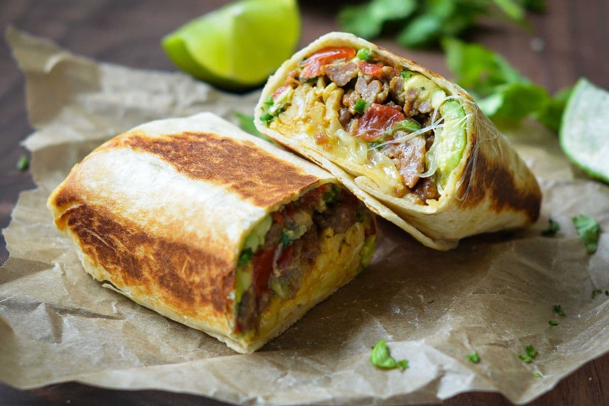 Veg Burrito (on 12" Tortillas )