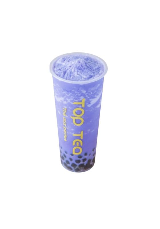 T6 Taro slush with tapioca / /Frappé glacé au taro avec tapioca
