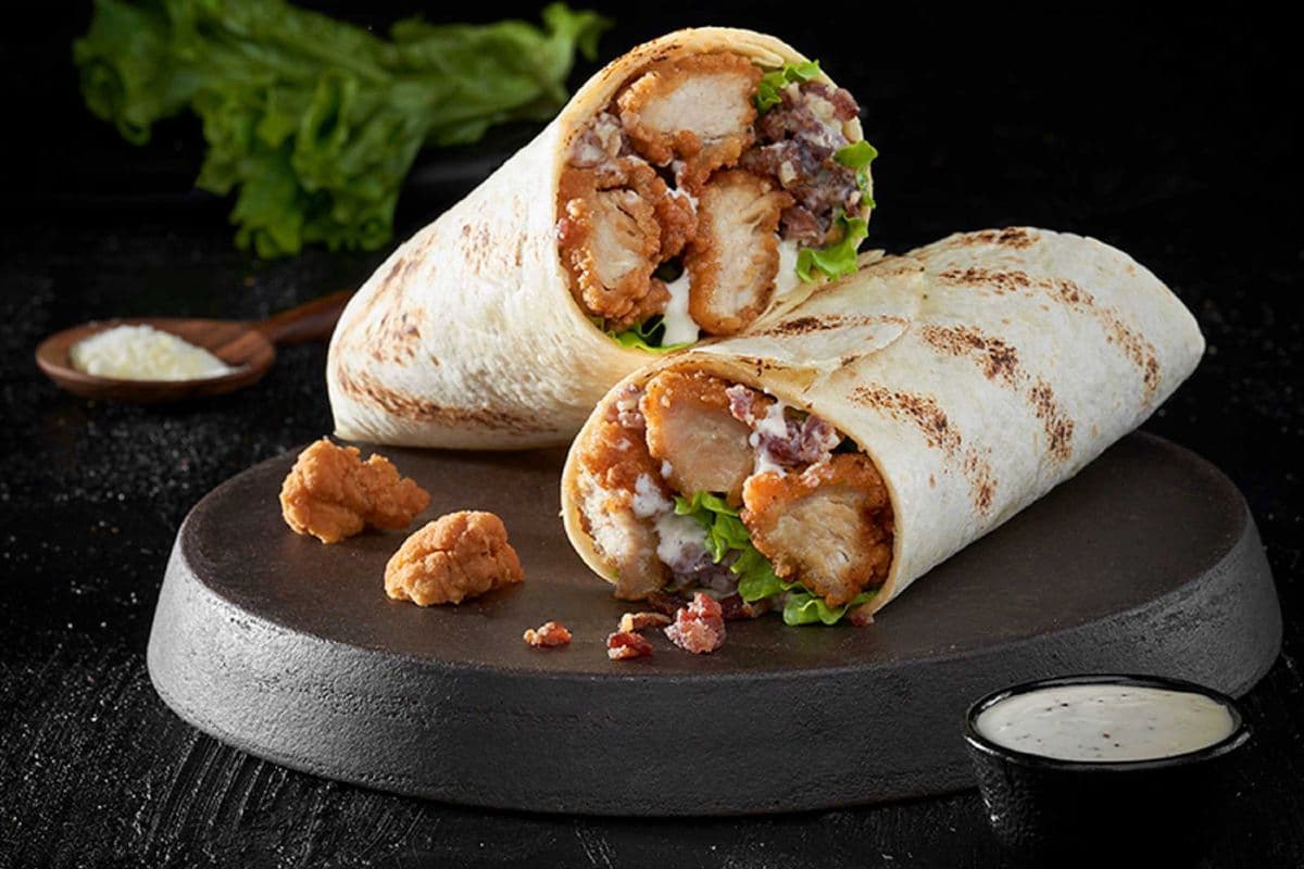 Chicken Caesar Wrap & Fries